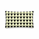 Cream and Black Triangle Pattern Decorative Throw Pillow Cushion, Pillow, $ 61.50, A Moment Of Now™